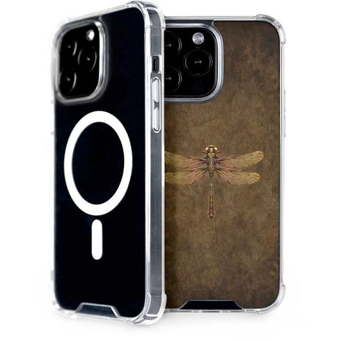 Steampunk & Gear Dragonfly by Brigid Ashwood iPhone Cases