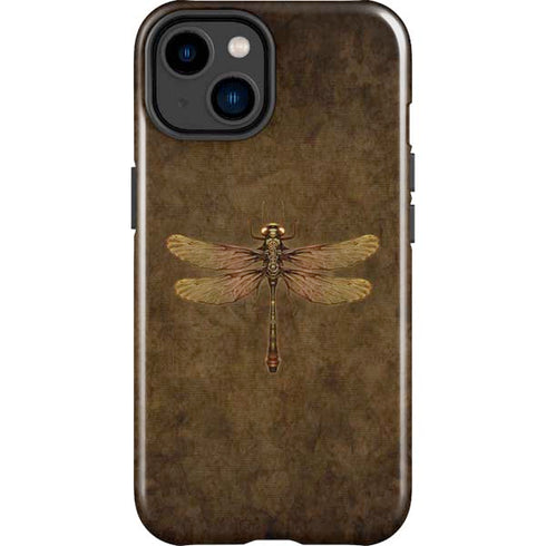 Steampunk & Gear Dragonfly by Brigid Ashwood iPhone 15 Impact Case