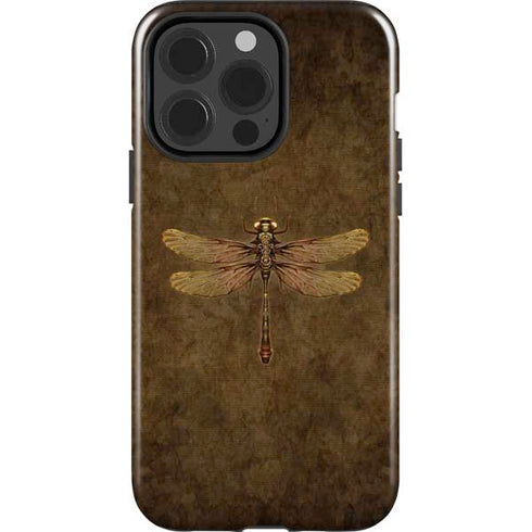 Steampunk & Gear Dragonfly by Brigid Ashwood iPhone 15 Pro Impact Case