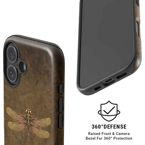 Steampunk & Gear Dragonfly by Brigid Ashwood iPhone 16 Magsafe Impact Case