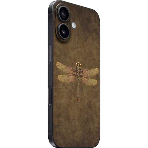 Steampunk & Gear Dragonfly by Brigid Ashwood iPhone 16 Plus Skin