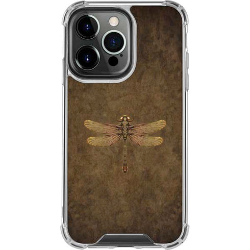 Steampunk & Gear Dragonfly by Brigid Ashwood iPhone 16 Pro Clear Case