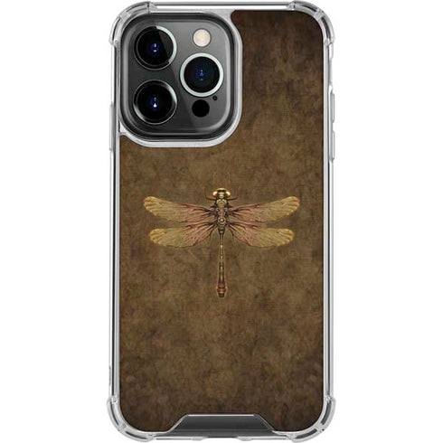 Steampunk & Gear Dragonfly by Brigid Ashwood iPhone 16 Pro Max Clear Case