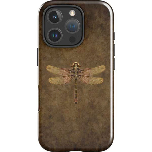 Steampunk & Gear Dragonfly by Brigid Ashwood iPhone 16 Pro Max Impact Case