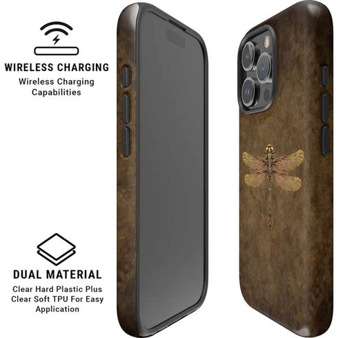 Steampunk & Gear Dragonfly by Brigid Ashwood iPhone 16 Pro Max Magsafe Impact Case