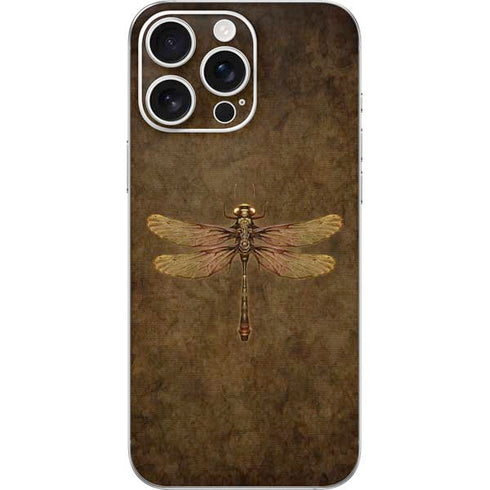 Steampunk & Gear Dragonfly by Brigid Ashwood iPhone 16 Pro Max Skin