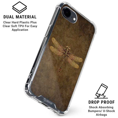 Steampunk & Gear Dragonfly by Brigid Ashwood iPhone 16e Clear Case