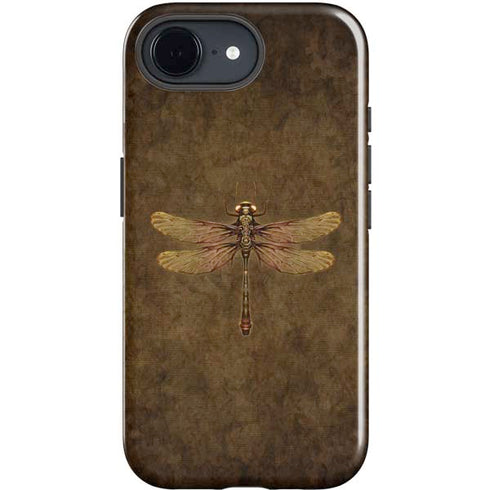 Steampunk & Gear Dragonfly by Brigid Ashwood iPhone 16e Impact Case
