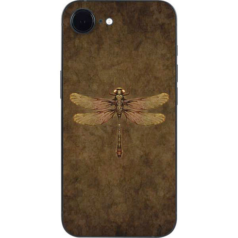 Steampunk & Gear Dragonfly by Brigid Ashwood iPhone 16e Skin