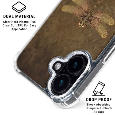 Steampunk & Gear Dragonfly by Brigid Ashwood iPhone 17 Clear Case