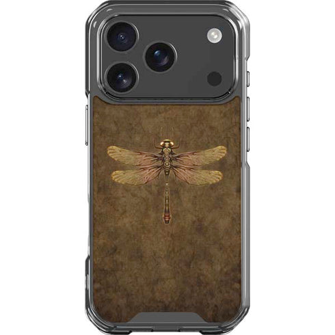 Steampunk & Gear Dragonfly by Brigid Ashwood iPhone 18 Pro Clear Case