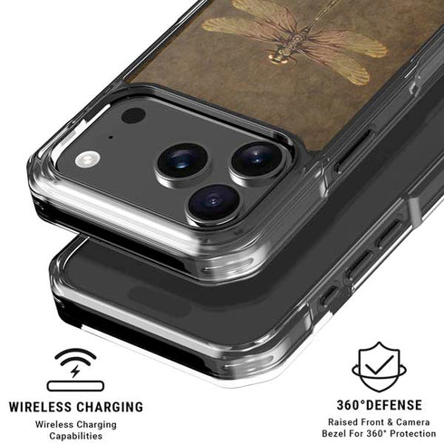 Steampunk & Gear Dragonfly by Brigid Ashwood iPhone 18 Pro Clear Case