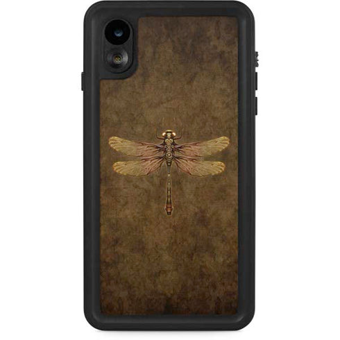Steampunk & Gear Dragonfly by Brigid Ashwood iPhone Cases