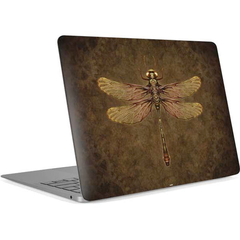 Steampunk & Gear Dragonfly by Brigid Ashwood Apple MacBook Air Skin