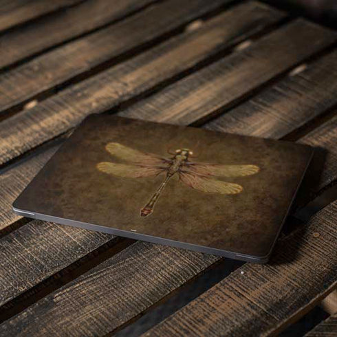 Steampunk & Gear Dragonfly by Brigid Ashwood Apple MacBook Air Skin