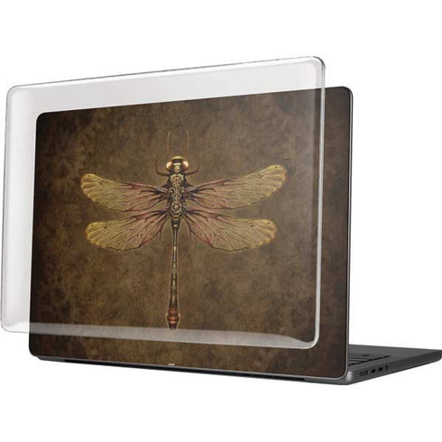 Steampunk & Gear Dragonfly by Brigid Ashwood MacBook Pro 14in (2021-24) Case plus Skin