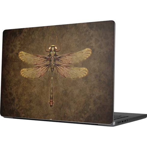 Steampunk & Gear Dragonfly by Brigid Ashwood Apple MacBook Pro 14-inch Skin
