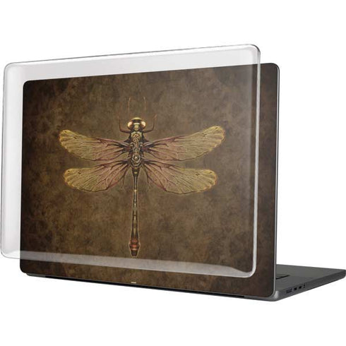 Steampunk & Gear Dragonfly by Brigid Ashwood MacBook Cases