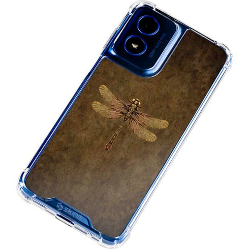 Steampunk & Gear Dragonfly by Brigid Ashwood Moto G 5G (2024) Clear Case