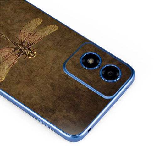 Steampunk & Gear Dragonfly by Brigid Ashwood Moto G Play 4G (2024) Skin