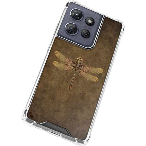 Steampunk & Gear Dragonfly by Brigid Ashwood Moto G Power 5G (2025) Clear Case