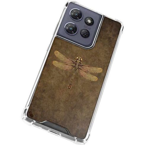 Steampunk & Gear Dragonfly by Brigid Ashwood Moto G Stylus 5G (2025) Clear Case