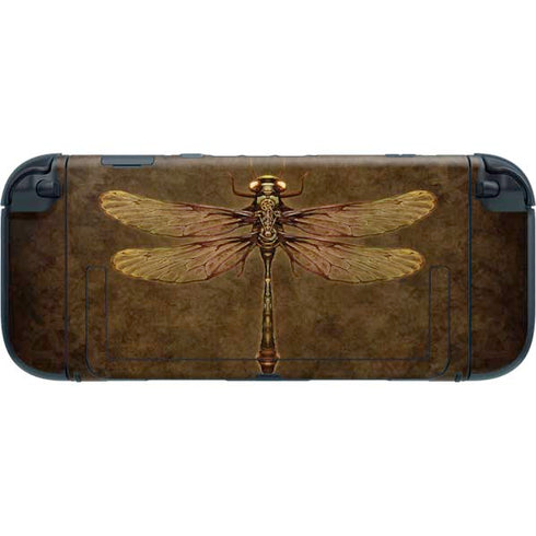 Steampunk & Gear Dragonfly by Brigid Ashwood Nintendo Switch 2 (2025) with Joy-Con Skin