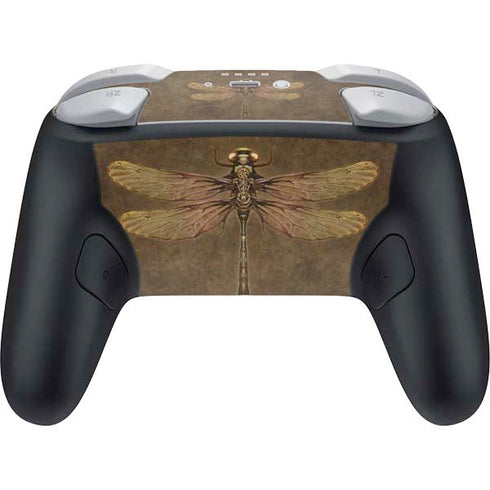 Steampunk & Gear Dragonfly by Brigid Ashwood Nintendo Switch 2 (2025) Pro Controller Skin