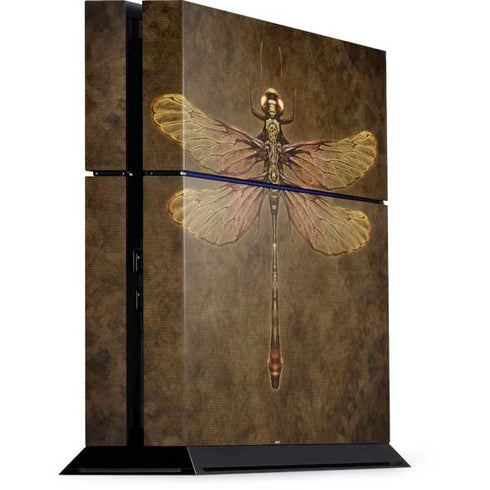 Steampunk & Gear Dragonfly by Brigid Ashwood PlayStation PS4 Skins