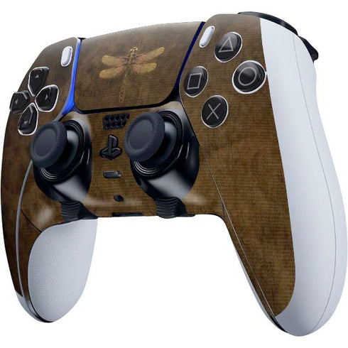 Brigid Ashwood Steampunk & Gear Dragonfly PS5 DualSense Edge Pro Controller Skin