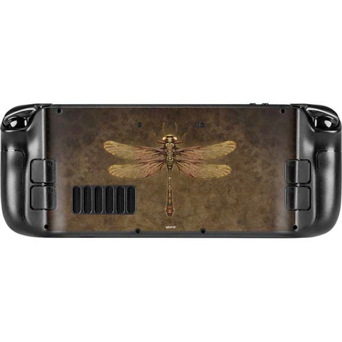 Brigid Ashwood Steampunk & Gear Dragonfly Steam Deck Handheld Gaming Computer Skin