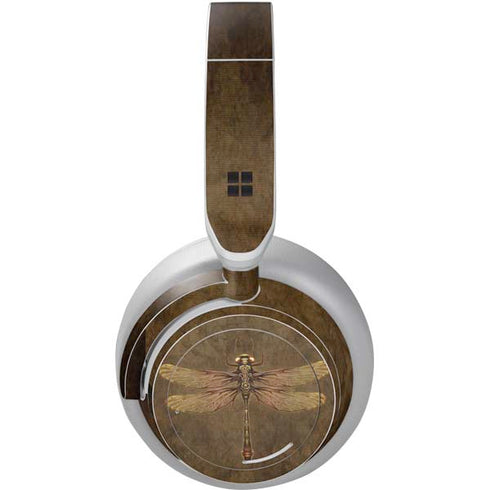 Steampunk & Gear Dragonfly by Brigid Ashwood Surface Headphones Skin