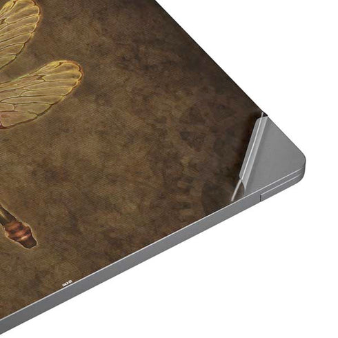 Steampunk & Gear Dragonfly by Brigid Ashwood Laptop Skins