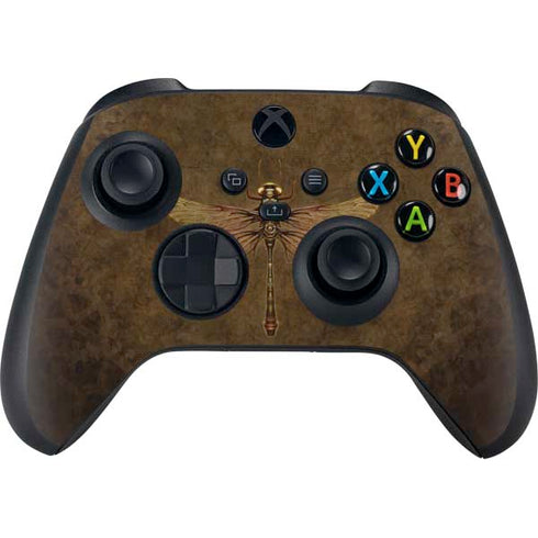 Steampunk & Gear Dragonfly by Brigid Ashwood Xbox Series X Skins