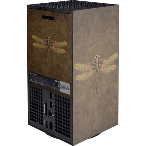 Steampunk & Gear Dragonfly by Brigid Ashwood XBox Series X Digital Edition Console Skin