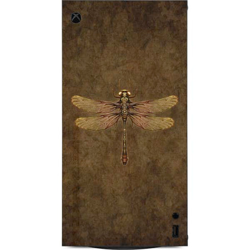 Steampunk & Gear Dragonfly by Brigid Ashwood XBox Series X Digital Edition Console Skin