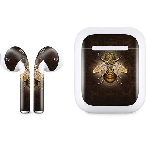 Steampunk Bee by Brigid Ashwood Apple AirPods Skin