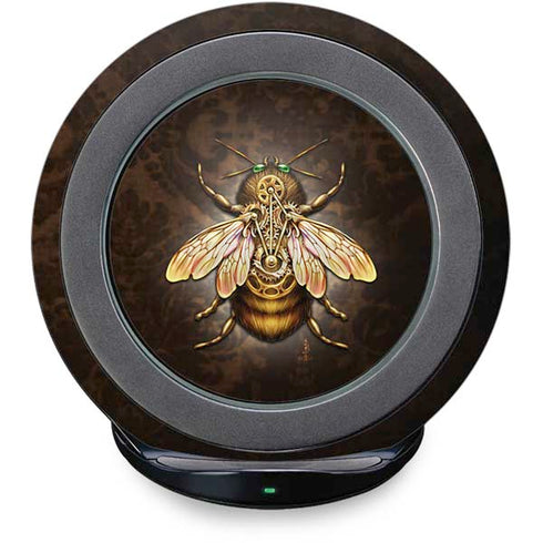 Steampunk Bee by Brigid Ashwood Fast Charge Wireless Charging Stand Skin