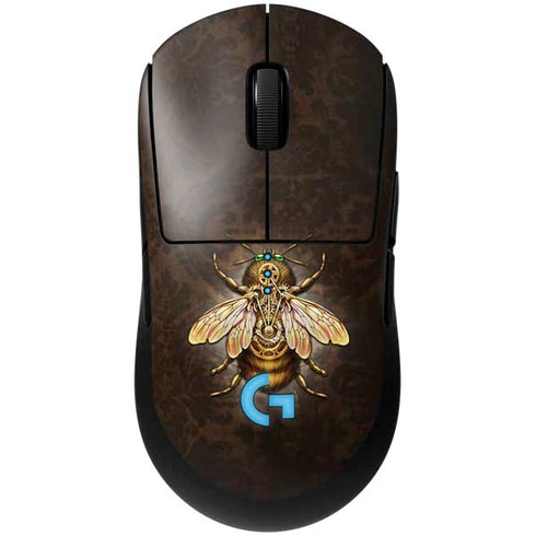 Steampunk Bee by Brigid Ashwood G Pro Wireless Gaming Mouse Skin
