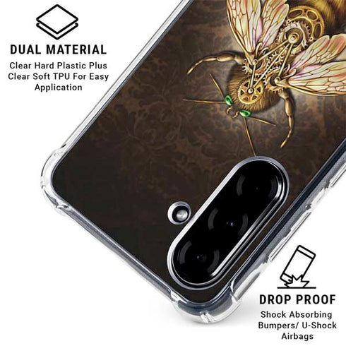 Steampunk Bee by Brigid Ashwood Galaxy A36 5G Clear Case