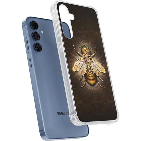 Steampunk Bee by Brigid Ashwood Galaxy A55 5G Clear Case