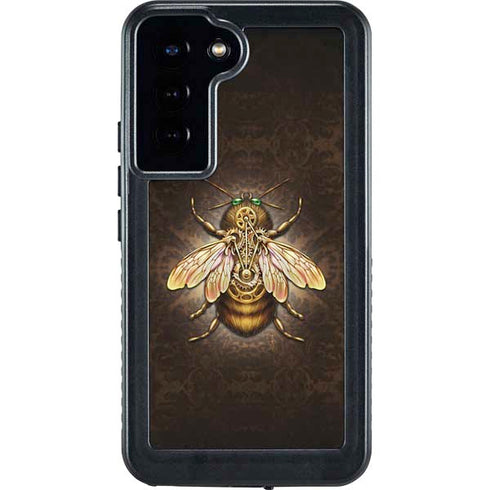 Steampunk Bee by Brigid Ashwood Galaxy S24 Plus Waterproof Case