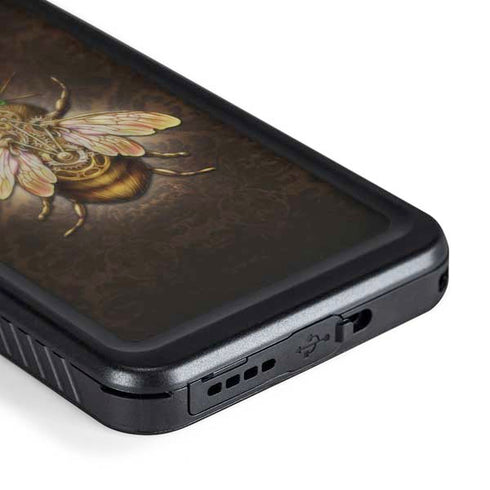 Steampunk Bee by Brigid Ashwood Galaxy S24 Plus Waterproof Case