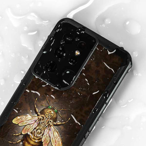 Steampunk Bee by Brigid Ashwood Galaxy S24 Ultra Waterproof Case