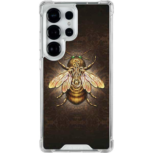 Steampunk Bee by Brigid Ashwood Galaxy S25 Ultra Clear Case