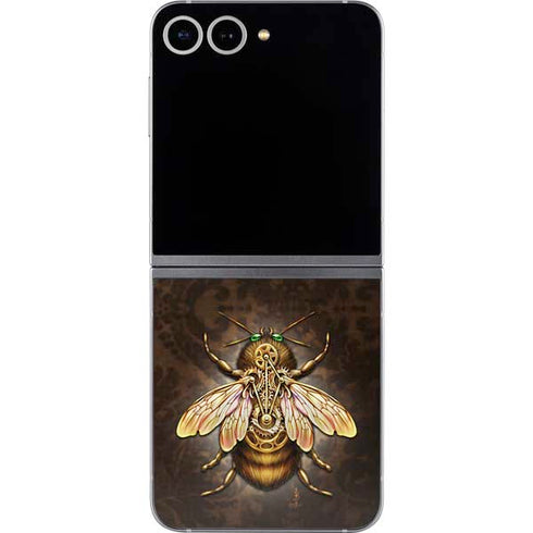 Steampunk Bee by Brigid Ashwood Galaxy Z Flip6 Skin
