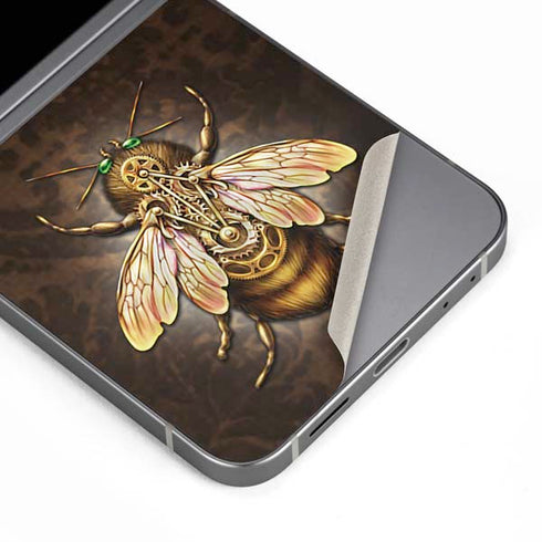 Steampunk Bee by Brigid Ashwood Galaxy Z Flip6 Skin