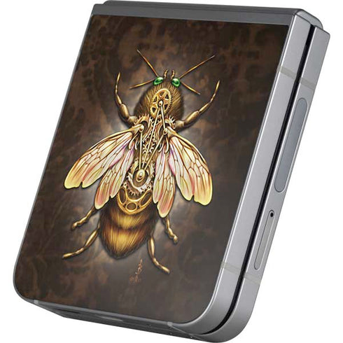 Steampunk Bee by Brigid Ashwood Galaxy Z Flip6 Skin