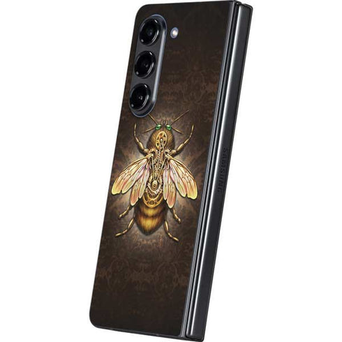 Steampunk Bee by Brigid Ashwood Galaxy Z Fold5 5G Skin