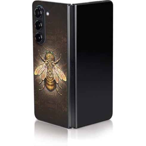Steampunk Bee by Brigid Ashwood Galaxy Z Fold5 5G Skin